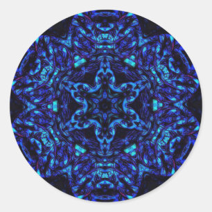 Pegatina Redonda Blued Up