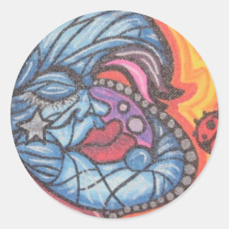 Pegatina Redonda BlUeMoOn