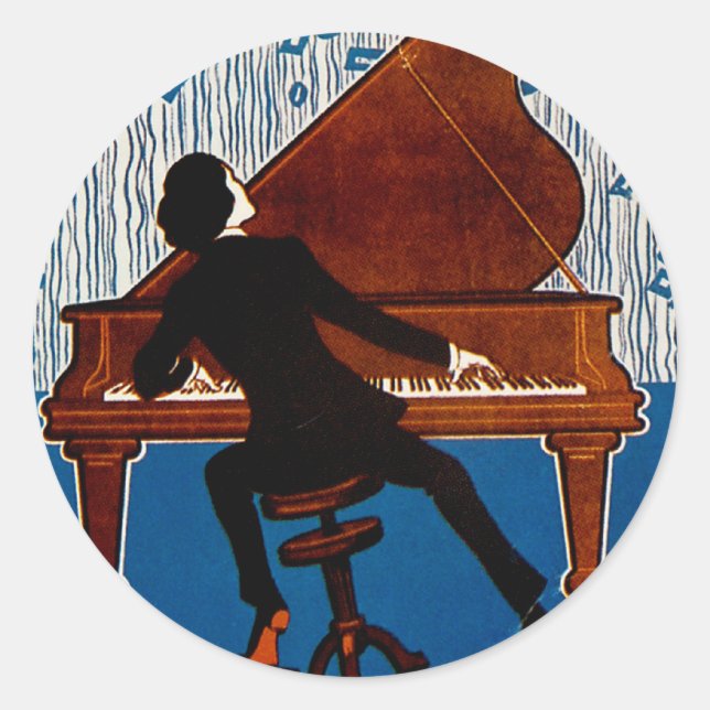 Pegatina Redonda Blues de Baltimore (Anverso)