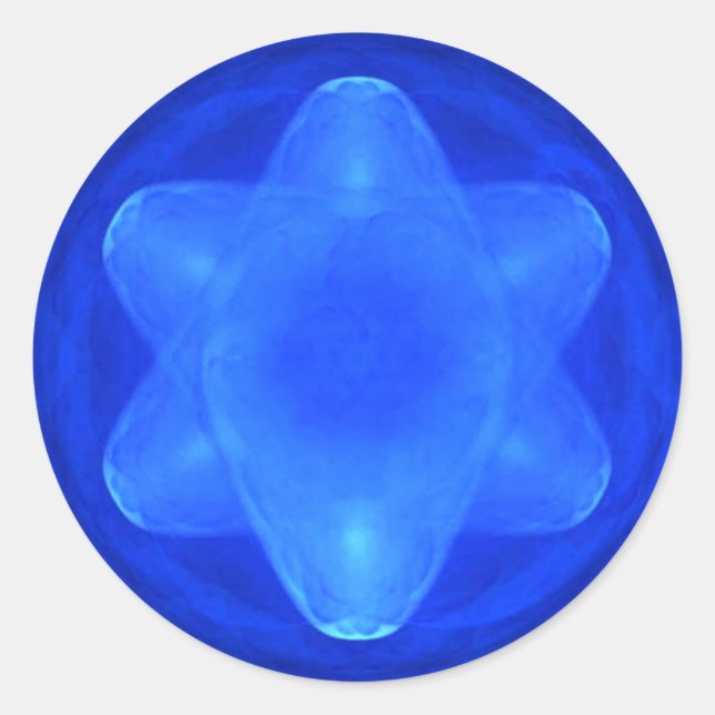 Pegatina Redonda Bluestar (Anverso)