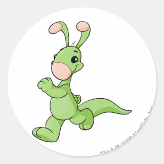 Pegatina Redonda Blumaroo Green