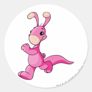 Pegatina Redonda Blumaroo Pink