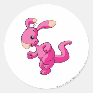 Pegatina Redonda Blumaroo Pink