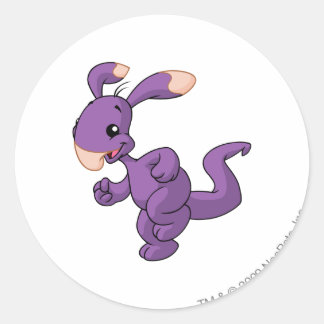 Pegatina Redonda Blumaroo Purple