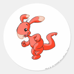 Pegatina Redonda Blumaroo Red