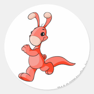 Pegatina Redonda Blumaroo Red