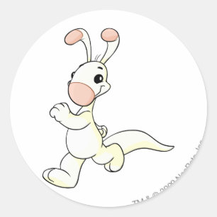 Pegatina Redonda Blumaroo White