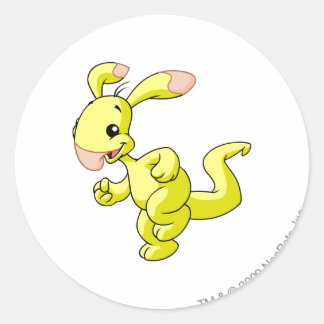 Pegatina Redonda Blumaroo Yellow