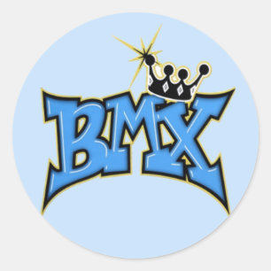 PEGATINA REDONDA BMX
