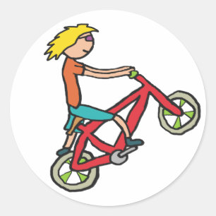 PEGATINA REDONDA BMX