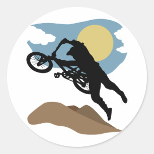PEGATINA REDONDA BMX