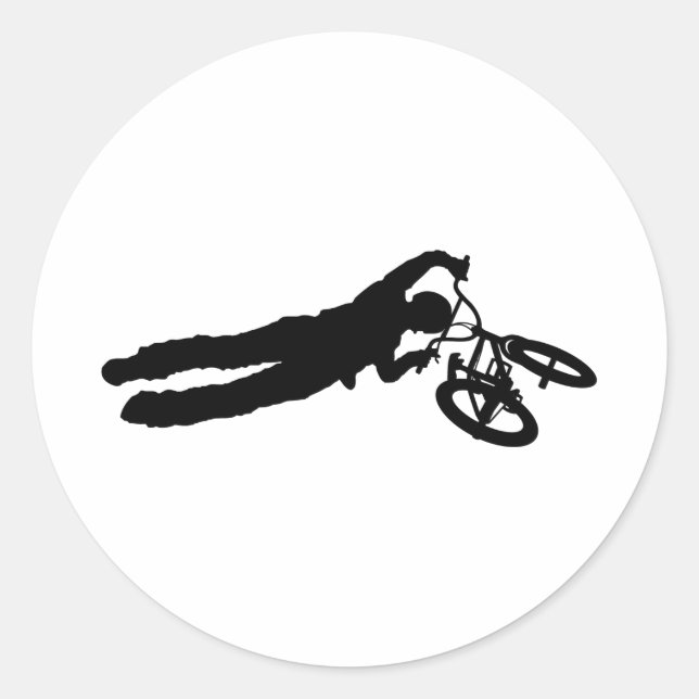 Pegatina Redonda BMX Rider_2 (Anverso)