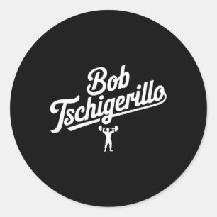Pegatina Redonda Bob Tschigerillo Funny Fitness Gym Bodybuilding Me