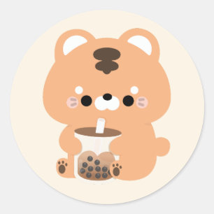 Pegatina Redonda Boba Tiger