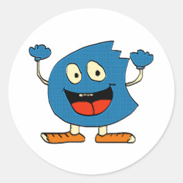 Pegatina Redonda bobalicón