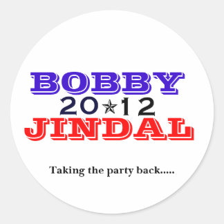 Pegatina Redonda Bobby Jindal 2012