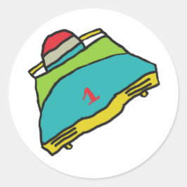 Pegatina Redonda Bobinado