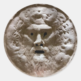 Pegatina Redonda Boca de la verdad