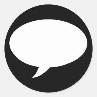 Pegatina Redonda Bocadillo