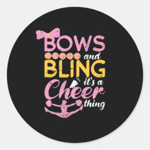 Pegatina Redonda Bocas Y Bling Es Una Cosa Alegre Baile