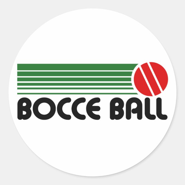 Pegatina Redonda Bocce Ball (Anverso)