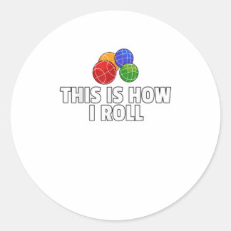 Pegatina Redonda Bocce Ball Gift Bolera Italiana Bocci Pyer TShirt