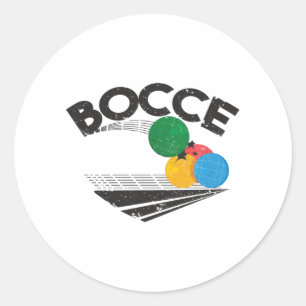 Pegatina Redonda Bocce Balls Game