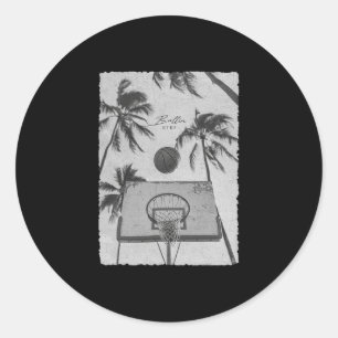 Pegatina Redonda Boceto de moda urbana Retro Hip Hop Y2k Vintage Ur