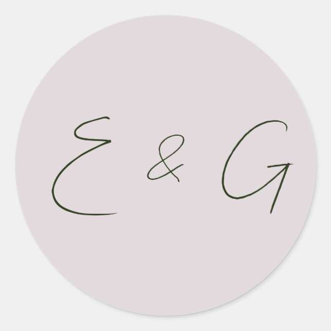 Pegatina Redonda boda (Anverso)