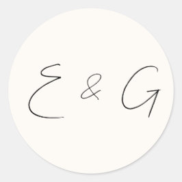 Pegatina Redonda boda