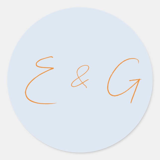 Pegatina Redonda boda (Anverso)