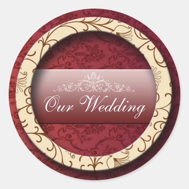 PEGATINA REDONDA BODA 2 (Anverso)