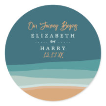 Boda abstracta de Ocean Beach