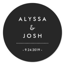 Boda blanco y negro clásico y mínimo