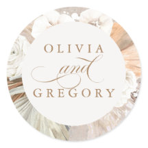 Boda Boho de Grass y Flores Blancas Pampas