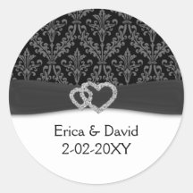 boda carbonero diamante damask