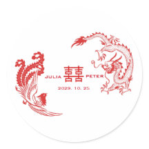 Boda China Personalizada Dragón-Fénix Moderna