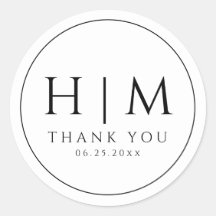 Boda con Tipografía Sencilla y Elegante con Monogr