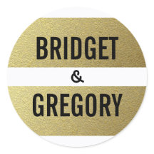 Boda de bandas de Relieve metalizado dorado