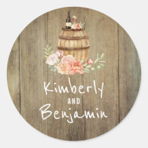 Boda de Campo Rústica de Barril de Vino