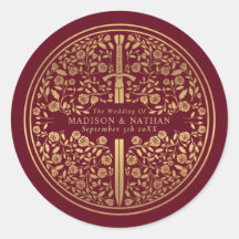 Boda de espadas medievales de Red Royal