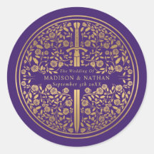 Boda de espadas medievales Purple Royal