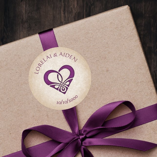 Pegatina Redonda Boda de Fantasía de Viking Celtic (Subido por el creador)