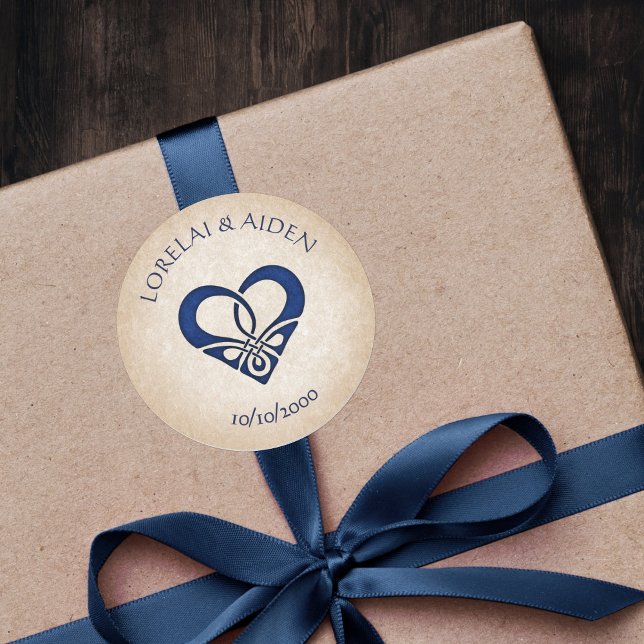 Pegatina Redonda Boda de Fantasía de Viking Celtic (Subido por el creador)