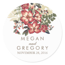 boda de flores burdeos vintage