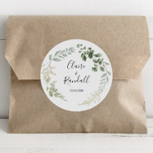 Boda de follaje verde floral de verano