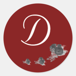 Pegatina Redonda Boda de Gracia Católica