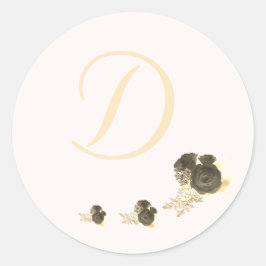 Pegatina Redonda Boda de Gracia Católica