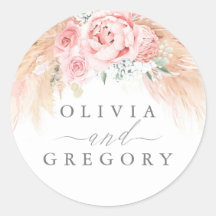 Boda de Grass Pampas Floral Rosa Rubor