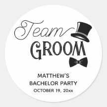 Boda de Groom del equipo del bachiller Party